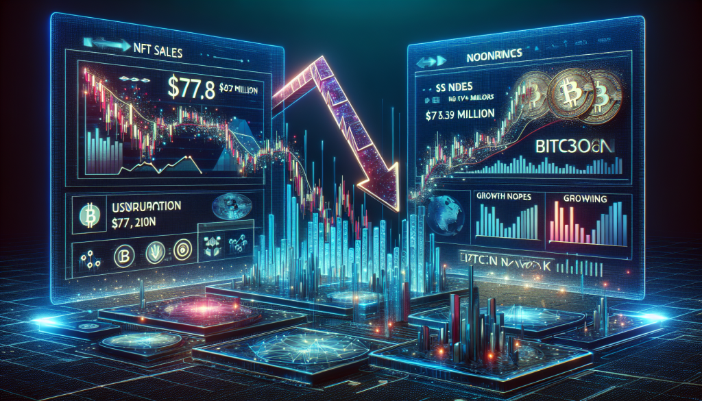 Weekly Surge Sees Bitcoin Network Lead, As NFT Sales Plunge To $77.6m