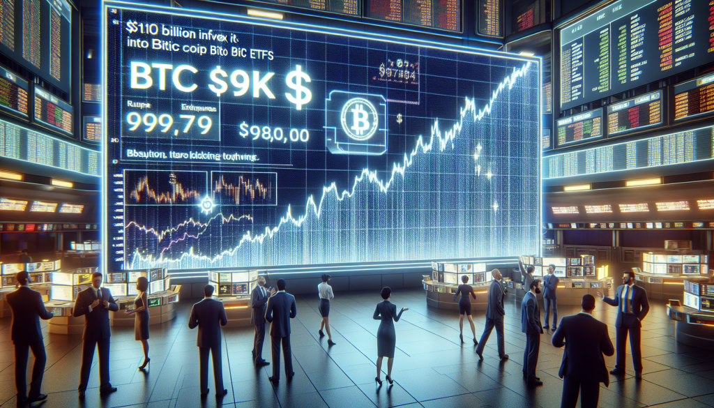 Bitcoin ETFs Attract $1B as BTC Breaks the $99K Barrier