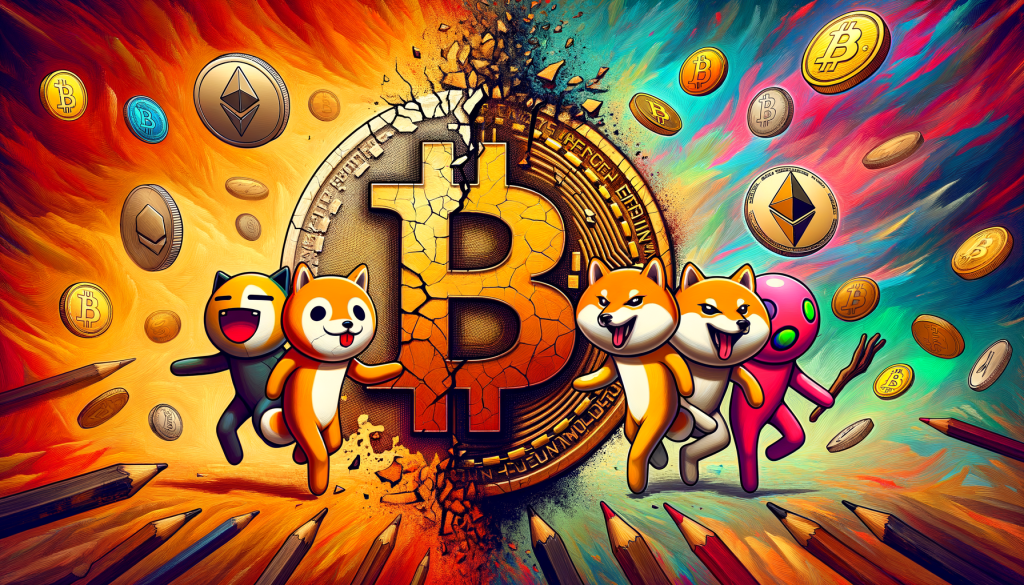 "Battle of Cryptos: Memecoins vs. Altcoins as Bitcoin's Influence Wanes"