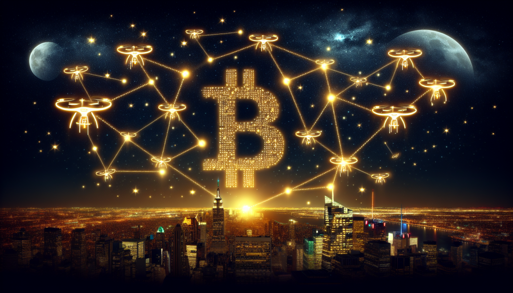 Record-Breaking Bitcoin Lightshow by Gemini Enthralls with 1,000 Drones